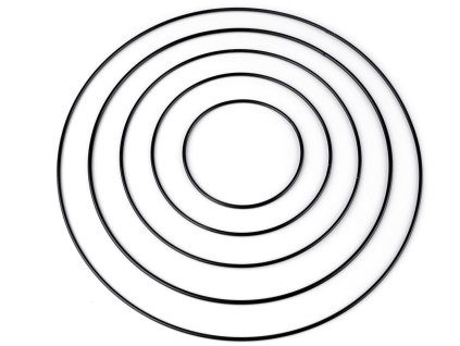 Kovový kruh sada 5 ks