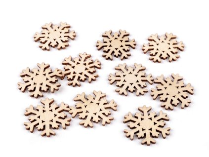 Dřevěná vločka samolepicí