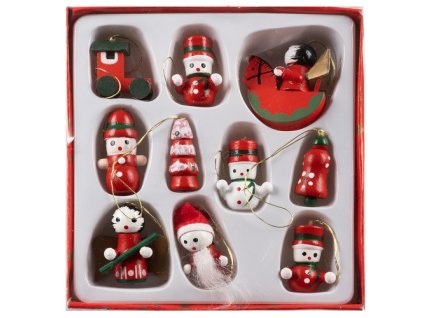 Vánoční ozdoby/přívěsky na stromeček 10 ks. Ruhhy 22943