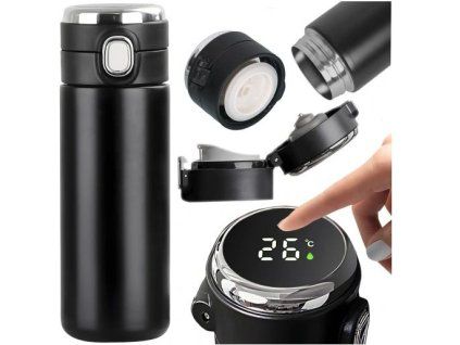 TERMOS LCD 420 ML ČERNÝ (50)