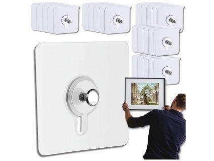 Sada 20 nástěnných háčků, samolepicích, voděodolných