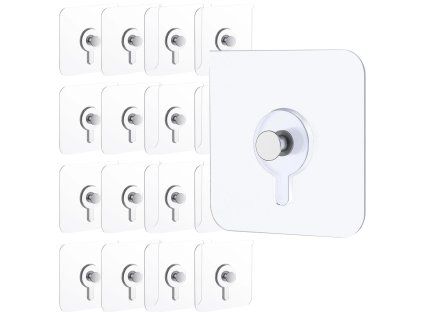 Sada 30 samolepicích háčků do kuchyně a koupelny Strong