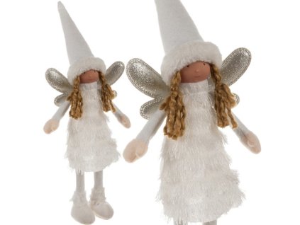 Víla - bílá vánoční figurka Ruhhy 22342