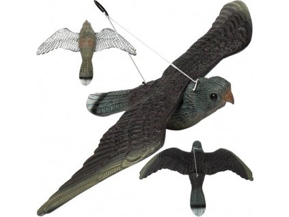 Odpuzovač ptáků Falcon s realistickým vzhledem, velkou velikostí a snadnou montáží