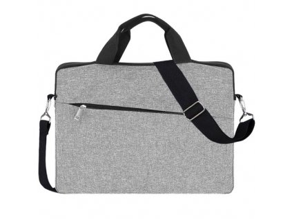 Odolná Taška na Notebook 12-14 palců, šedá, polyester/bavlna, 41.5x30x2 cm