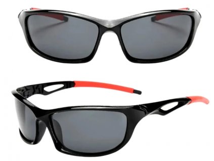 Univerzální černé sportovní polarizační brýle na řízení, odolné proti škrábancům, s UV ochranou