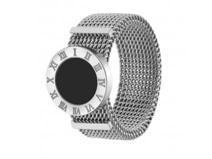 Dámský prsten Římské hodiny, stříbrný, z chirurgické oceli