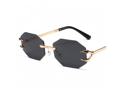Elegantní Sluneční Brýle PAZUR, Černé, UV 400 Filtr, Šířka Čočky 59 mm