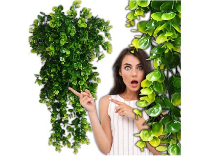 Závěsná dekorace umělý zelený eukalyptus