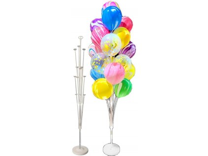 Stojan na balónky XL 130CM, plastový, pro svatební a narozeninové oslavy