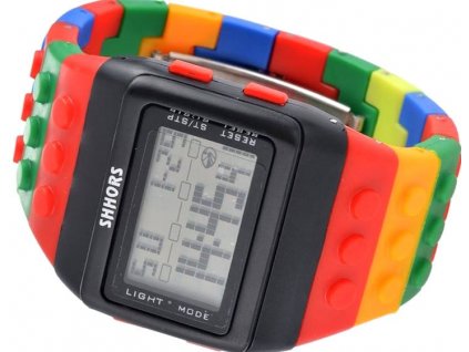LED Hodinky Jelly Watch v barevném provedení s robustním náramkem a minerálním sklem, délka řemínku 23 cm, šířka 3,2 cm