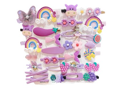 Sada dětských spon a vlásenek do vlasů 28 kusů