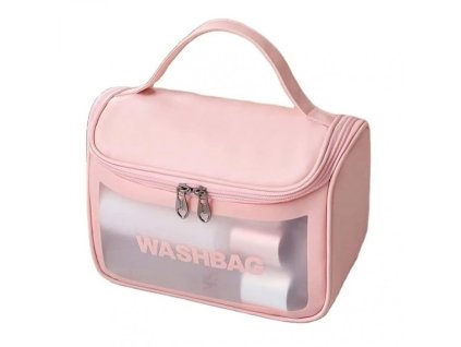 Kosmetická taška rozkládací WASHBAG růžový kufřík KS46R