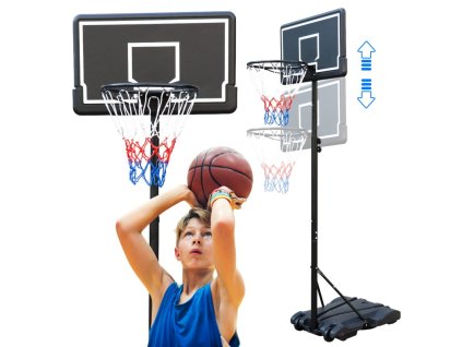 Samostatně stojící koš na basketbal s nastavitelnou výškou od 1,79 do 2,13 m. AR13