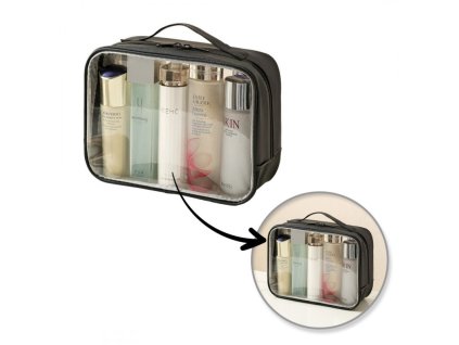 Kosmetický organizér na kosmetiku černý 26x20x11cm KS105WZ1