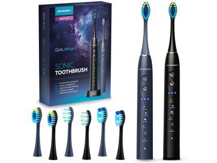 Sada 2 sonických zubních kartáčků Berdsen Galaxy Duo