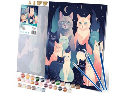 Malba podle čísel 40x50 cm Massido Cats