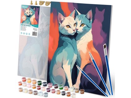 Malba podle čísel 40x50 cm Massido Cats