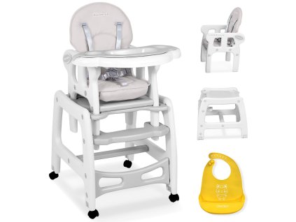 Kojicí židle 5v1 Sinco šedá