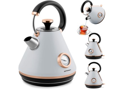 Rychlovarná konvice s teploměrem 1,7 l Berdsen BD-701 šedá