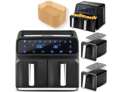 Fritéza bez tuku BD-653 černo-stříbrná