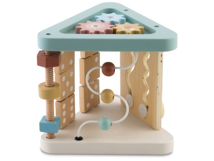 Dřevěná trojúhelníková senzorická hračka NK-860 Nukido