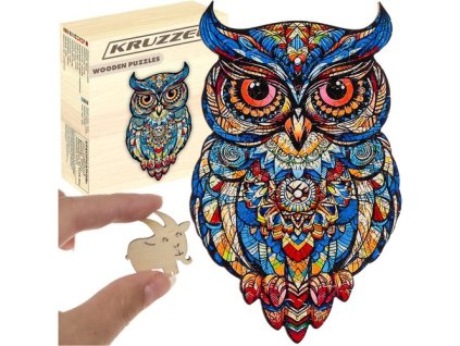 Dřevěné puzzle - Kruzzel 24551 puzzle