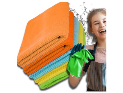 Mikrovláknové utěrky 30 cm, sada 5 kusů