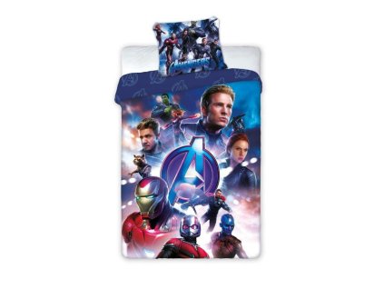 Bavlněné povlečení 140x200 Avengers 0704 Captain America Iron Man Hulk Bruce Banner Thor 049 povlak na polštář 70x90
