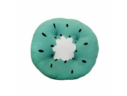 Mňam polštář 35 cm kiwi zelený plyšový Domarex