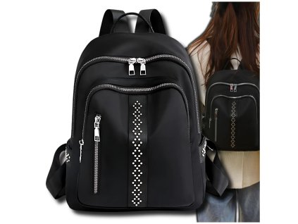 Dámský Batoh Boho, Černý, Měkká Syntetika, 32x24x12 cm