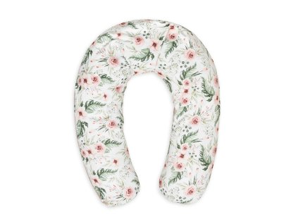 RELAX jersey polohovací polštář 190 cm wildflower horn pro kojení mateřský lounge polštář