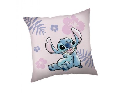 Dětský polštář 35x35 Lilo and Stitch růžový JF24