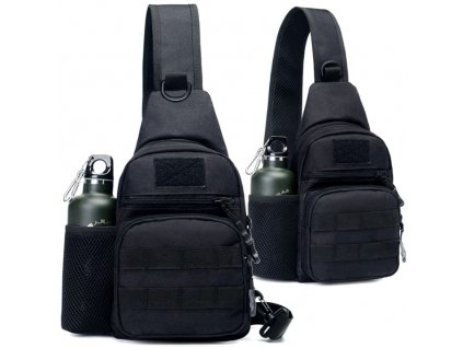 Taktický vojenský batoh SURVIVAL, odolný nepromokavý nylon 600D, s MOLLE/PALS systémem, 24x20x8 cm