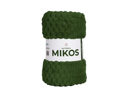 Dekorativní deka MIKOS, rozměr 160x200 cm, barva 010 tmavě zelená MIKOS0/KOD/010/160200/1