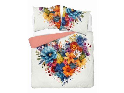 Bavlněné ložní prádlo 220x200 5120A bílé vícebarevné Holland Home 33