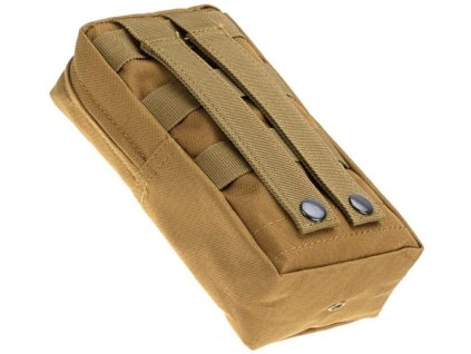 Vojenské taktické pouzdro MOLLE s úložným prostorem, rozměry 21x11x6 cm, dvojitý zip, možnost vertikálního i horizontálního nošení