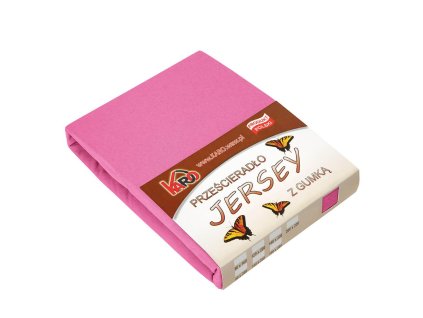 Jersey prostěradlo s gumičkou 70x140 amarant 021 tloušťka 150g/m2 KARO