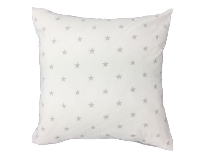 Bavlněný povlak na polštář 40x40 R009 šedý bílý hrášek 126N 45N