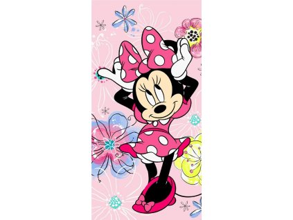 Plážová osuška 70x140 Mini Mouse 0776 Minnie Mouse bavlna