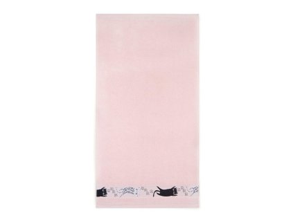 Ručník 50x70 Cats Ballerina-5222 růžový froté bavlněný dětský ručník