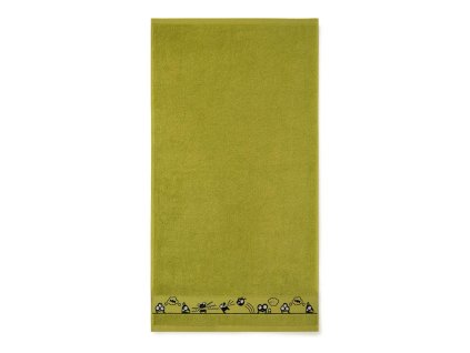 Ručník 70x130 Lime eyes-K40-5556 zelený froté bavlněný dětský ručník