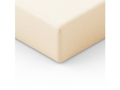 Jersey prostěradlo s gumou 80x160 krémové 02 J24