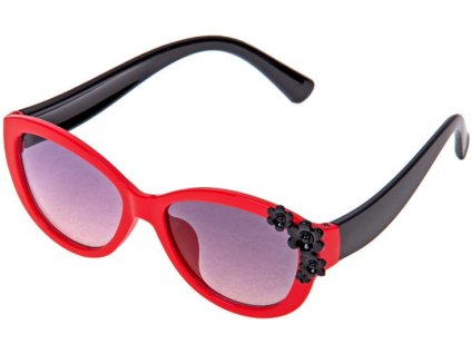 Dětské sluneční brýle pro dívky model A3, UV400 filtr, šířka mezi panty 12 cm, šířka čoček 4.8 cm