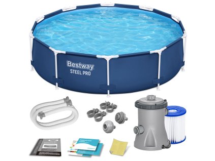 Zahradní bazén s kovovou konstrukcí 305 x 76 cm 8v1 Bestway 56679