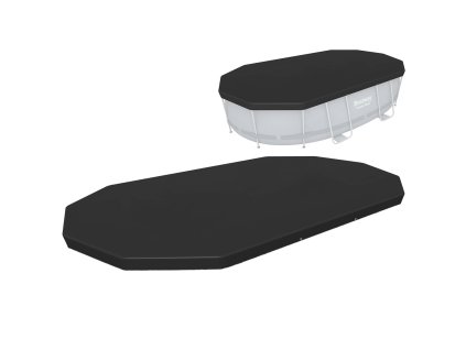 Plachta na oválný bazén s konstrukcí 427 x 250 x 100 cm Bestway 58425