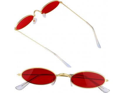 Steampunkové brýle v retro stylu, stříbrná obroučka, zrcadlové čočky, UV filtr 400 kat. 3