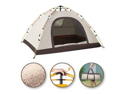 Skládací kempingový stan pro 2-3 osoby 200x140x115cm BAL12K