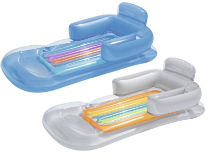 Intex nafukovací relaxační křeslo 161 x 84 cm stříbrné