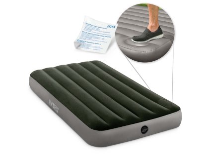 Dmuchací matrace 191x99x25 cm s vestavěnou nožní pumpou INTEX 64761